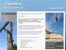 Tablet Screenshot of cumbrialiftnshift.co.uk